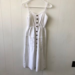White Linen Dress